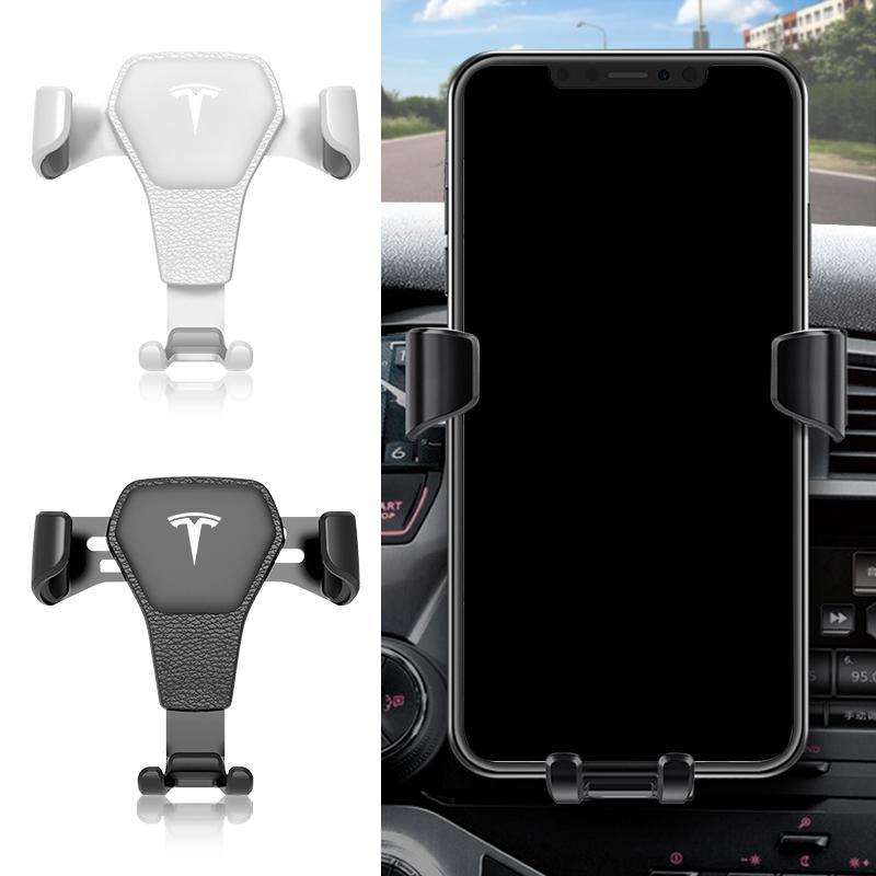 Car Phone Holder Vent Bracket GPS Navigation Mobile Car Styling For Tesla Model 3 Model X Y Style Roadster Auto Accessories