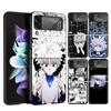 Killua HXH X Hunter Case Phone Cover for Samsung Galaxy Z Flip 7 6 5 4 3 5G ZFlip7 ZFlip6 ZFlip5 ZFlip4 ZFlip3 Black Fundas Gala