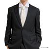 [NUMBOOM] Made in Japan 100% Silk Necktie for Formal Occasions (Weddings, Funerals, etc.) (White Stripe)
