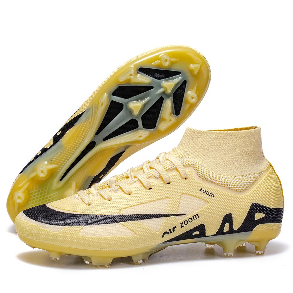 New Men High-top Football Boots Grass Cleats Non-Slip Soccer Shoes Futsal Sneakers High-quality Match Indoor -selling Outdoor