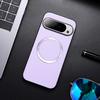 With Magsafe Magnetic Plain Leather Lychee Case For Google Pixel 10 Pro XL Pixel 10 9A 9 Pro XL 8a 8 7a 7 Camera protect Cover