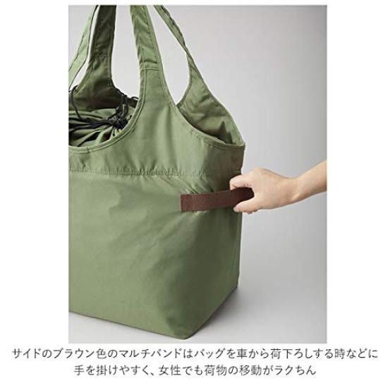 MOTTERU Kururito Cooler Big Marche Bag Shopping Shopping Basket Insulated Eco Foldable Insulated Tote Day Solid Color Bag, Bag, Bag, Bag, Bag,