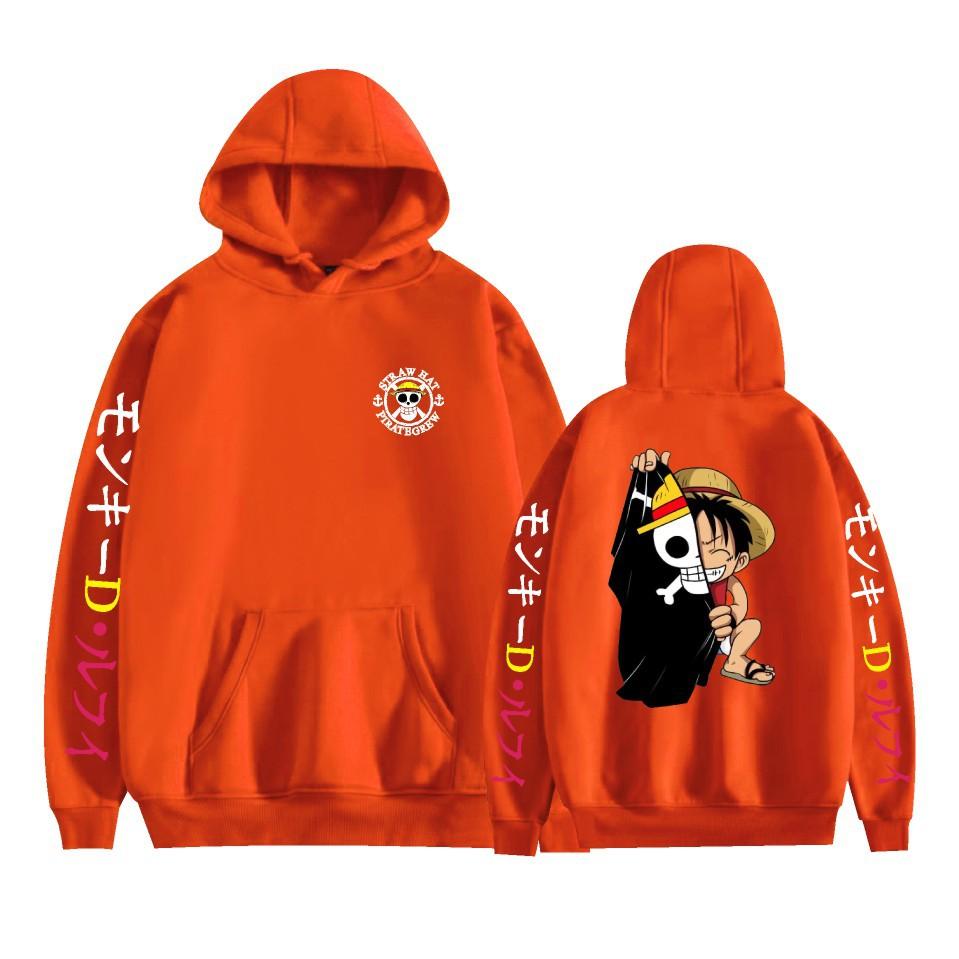 ONE PIECE Hoodies Graphic Printed Sweatshirts Casual Long Sleeve Tops for Men Women