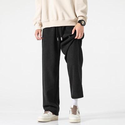 XueZhongFei Men's Corduroy Fleece-Lined Casual Pants