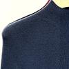 Machine Washable Metallic Thread Round Neck Sweater, Fine Spun Merino Wool, Half High Neck Base Layer