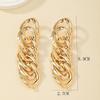 Fashion Earrings, Geometric Buckle Chain, Metal Cold Air Design, Exaggerated Fringed Summer Atmospheric Women'S Earrings
