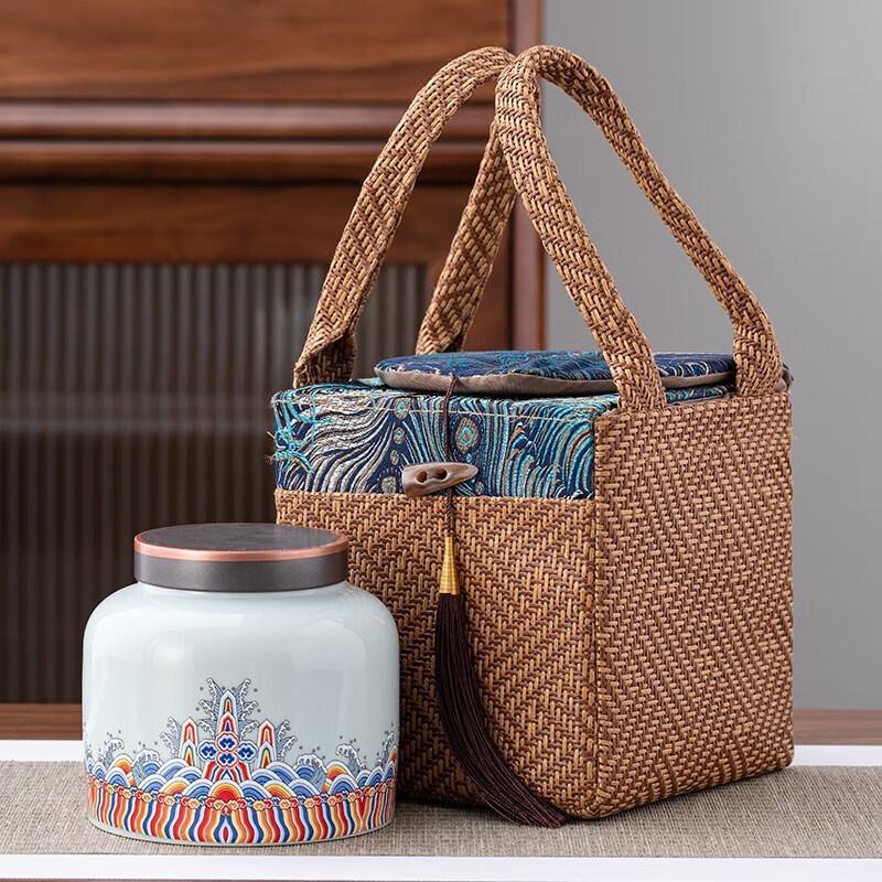 Ceramic Tea Caddy Gift Set