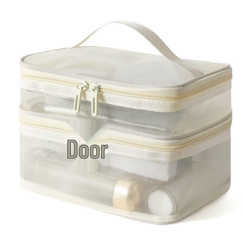 DCLOUD Double-Layer Mesh Cosmetic Bag 3 Count