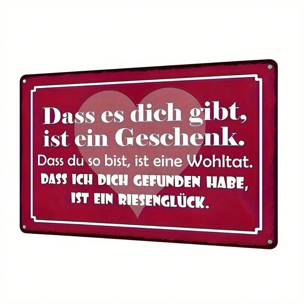 

Vintage German Metal Tin Sign Quote Retro Wall Decor 12x8 Inches for Home Bar Cafe Garage 20x30 разноцветный