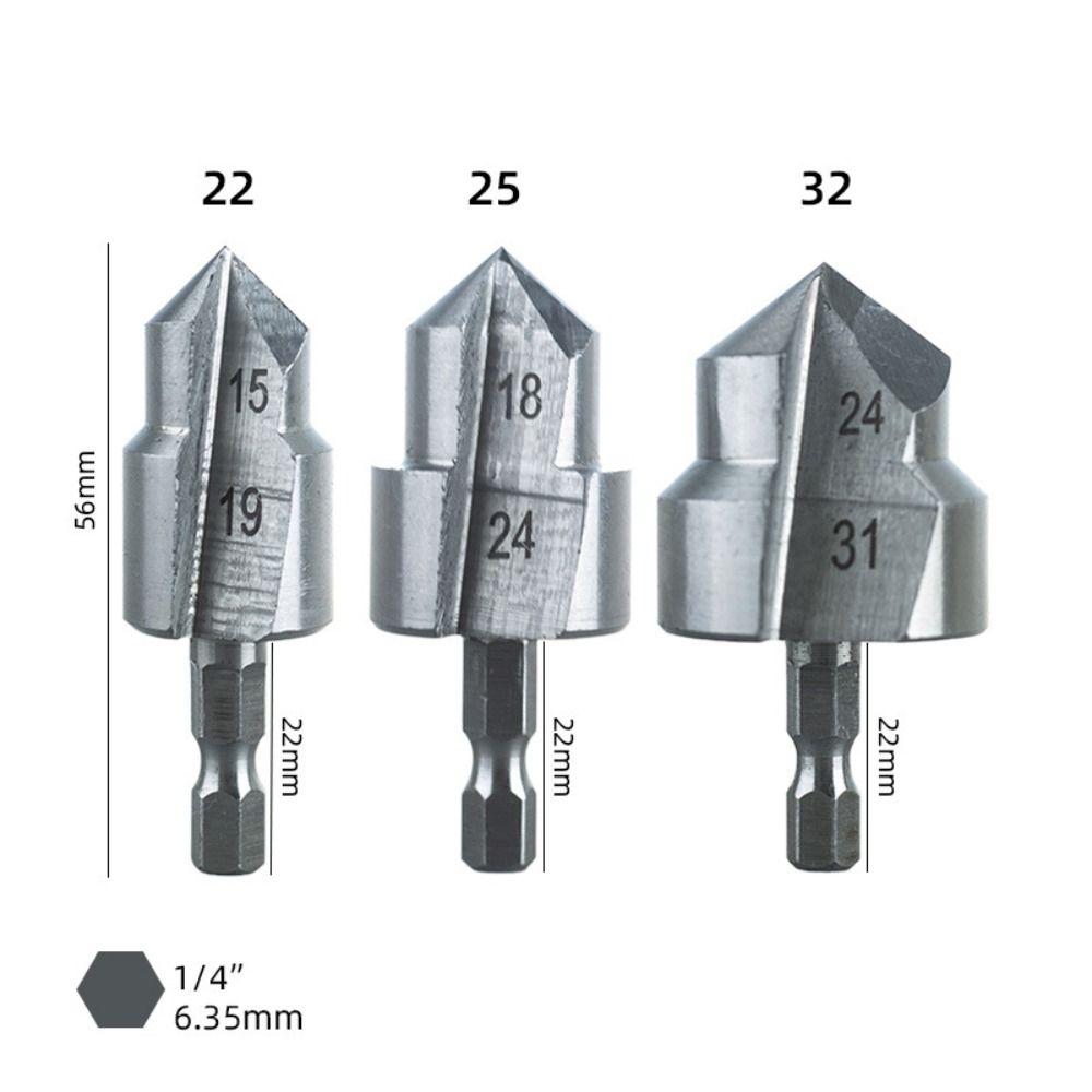 Water Pipe Connection Tool Stepped Drill Bit Hexagon Shank Step Drill Water Pipe Expander