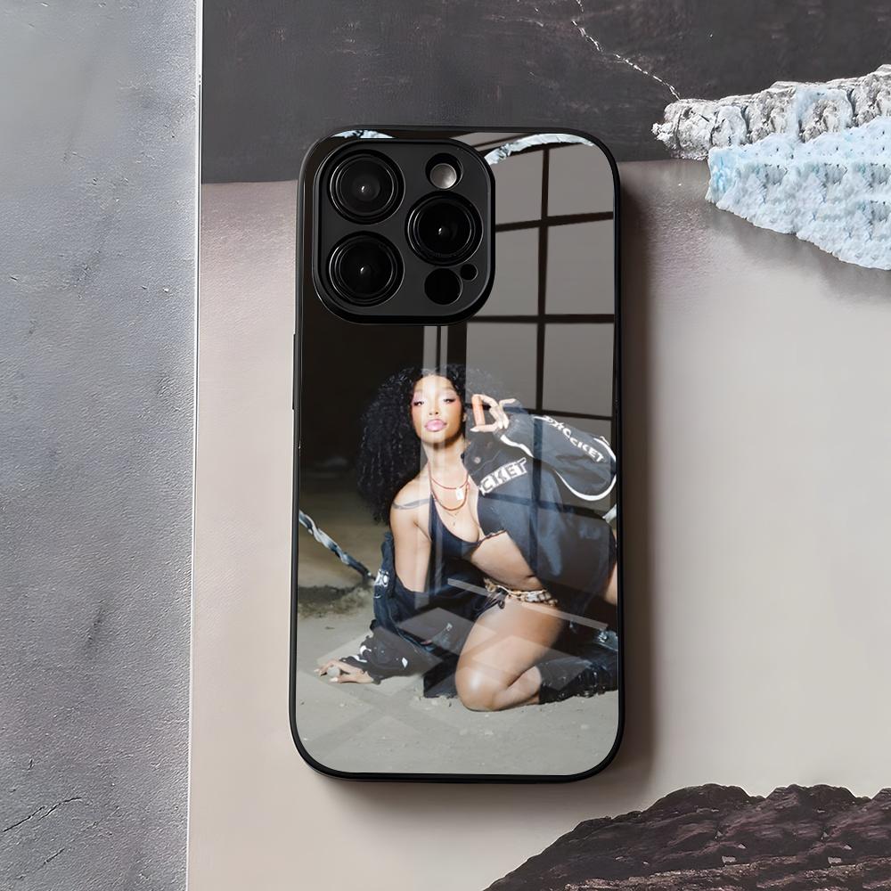 Singer SZA Lana Phone Case For IPhone 17 Air 16 E Pro Max 15 14 13 Mini 12 Pro 11 Max Plus Black Glass Cover