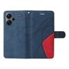 For Xiaomi Redmi Note 13 Pro+ 5G Leather Case Wallet Stand Color Splicing Phone Cover
