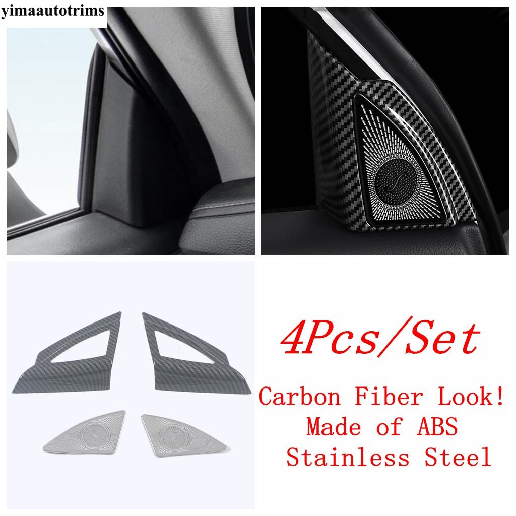 Door Speaker / Pillar A Horn Audio Sound Frame Cover Trim For Toyota Highlander / Kluger - 2025 Stainless Steel Accessories