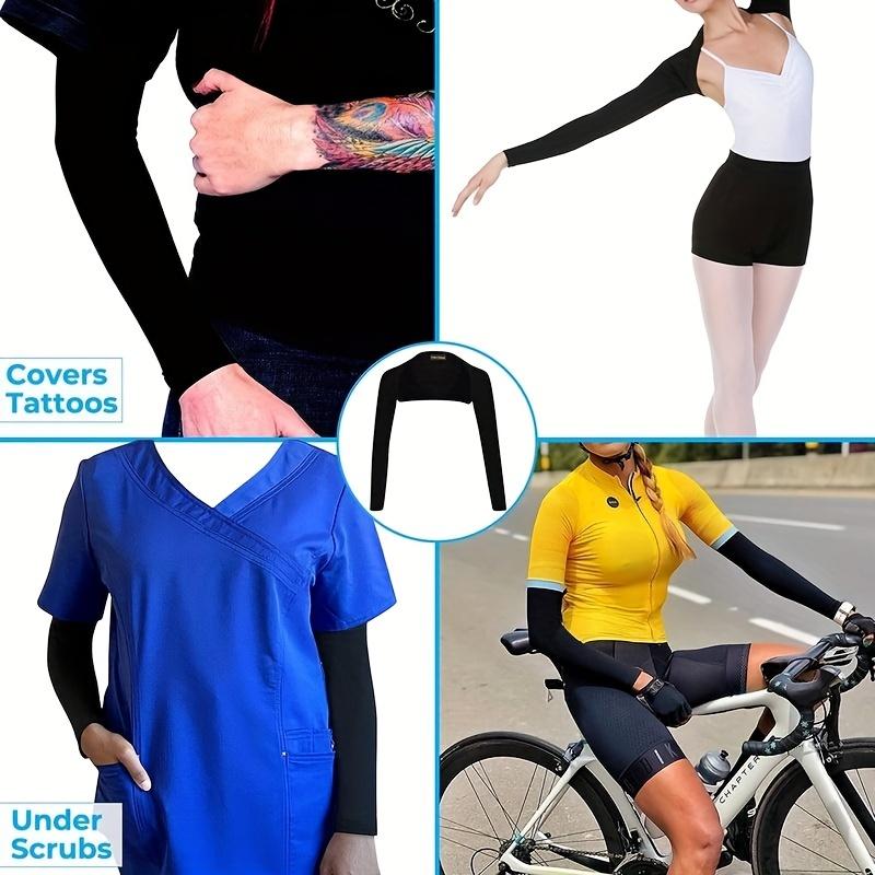 Women's Sports Sun Protection Shawl Thin Style Shoulder Length Women's Sports Sleeve Perfect For Outdoor Golf, Running, Cycling