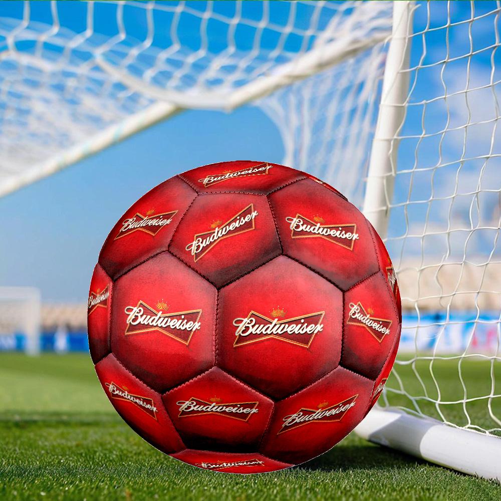 Budweiser Galaxy Bow Tie Size 5 Soccer Ball, Suitable for Training and Matches, High-Elasticity, Wear-Resistant Material Gift for Fan