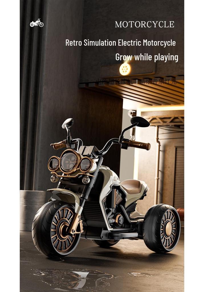 Children's Electric Ride-On Motorcycle Tricycle – Remote-Control, Self-Driving Toy for Boys & Girls