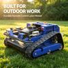 Remote Control Crawler Gas Lawn Mower Rubber Track RC Grass Cutter For Landscaping