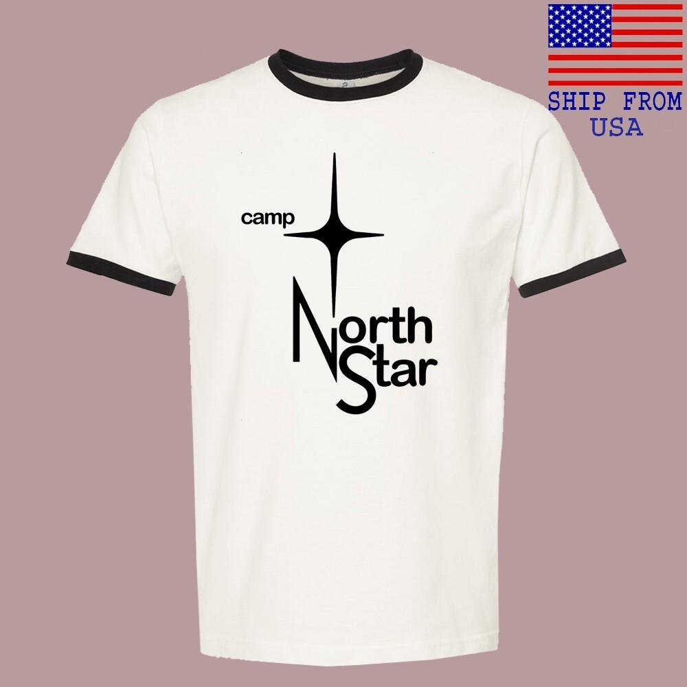 

Camp North Star Men#039;s Ringer Black Size S3XL Unisex T-Shirt XXXL