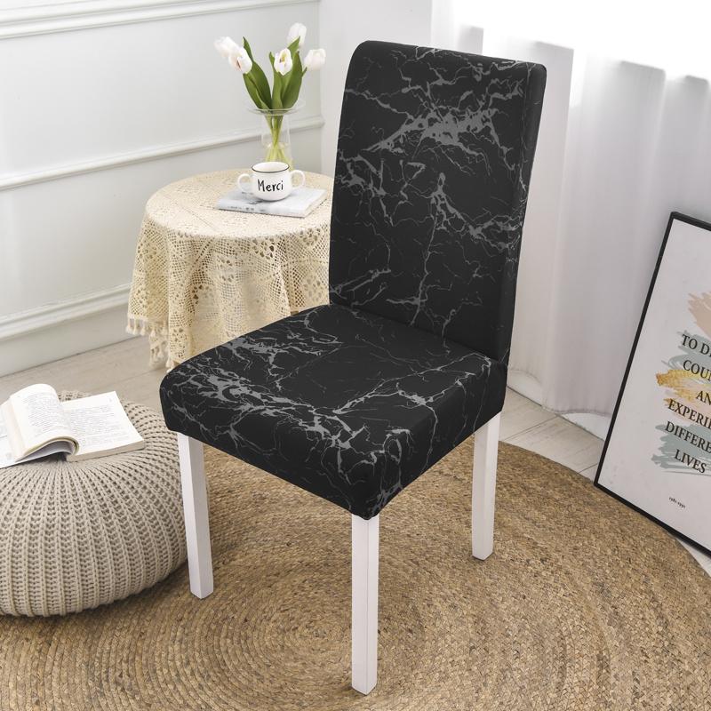 Big Elastic Dinner Chair Cover Stretch Printed Seat Chair Covers Slipcovers For Home Party Dining Room Office El Banquet 1Pc