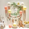 Baby'S 1St Birthday Decorates Ins Fengsen Net Red Balloon Decoration Background Wall Scene Decorates Party Supplies