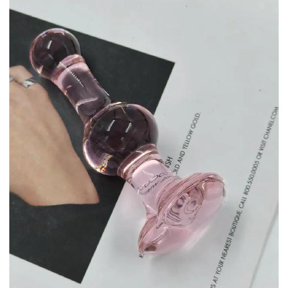 Pink Crystal Glass Anal Plug for Women Butt Plugs Penis Nightlife Anus Dildo Adult Masturbation Adult Gay Sex Toys Lover Gifts