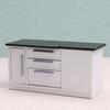 1:12 Scale Dollhouse Kitchen Cabinet DIY Miniature Dolls House Furniture Cupboard Crafts Sink Stove Accessory Toy