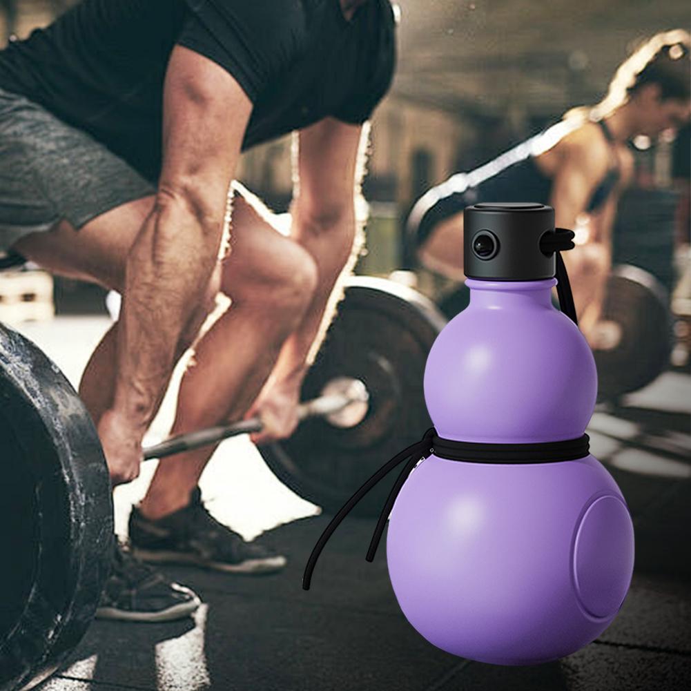 900 ML Gourd Water Bottle Chinese Retro-inspired with Strap Waist Rope Cup Brush Charm DIY Sticker Gourd Ornament
