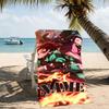 Customizable Personalized Beach Towels Demon Slayer Tanjiro Kamado Themed designs.Suitable for the Beach, Yoga, Sports;ideal As Beach Accessories