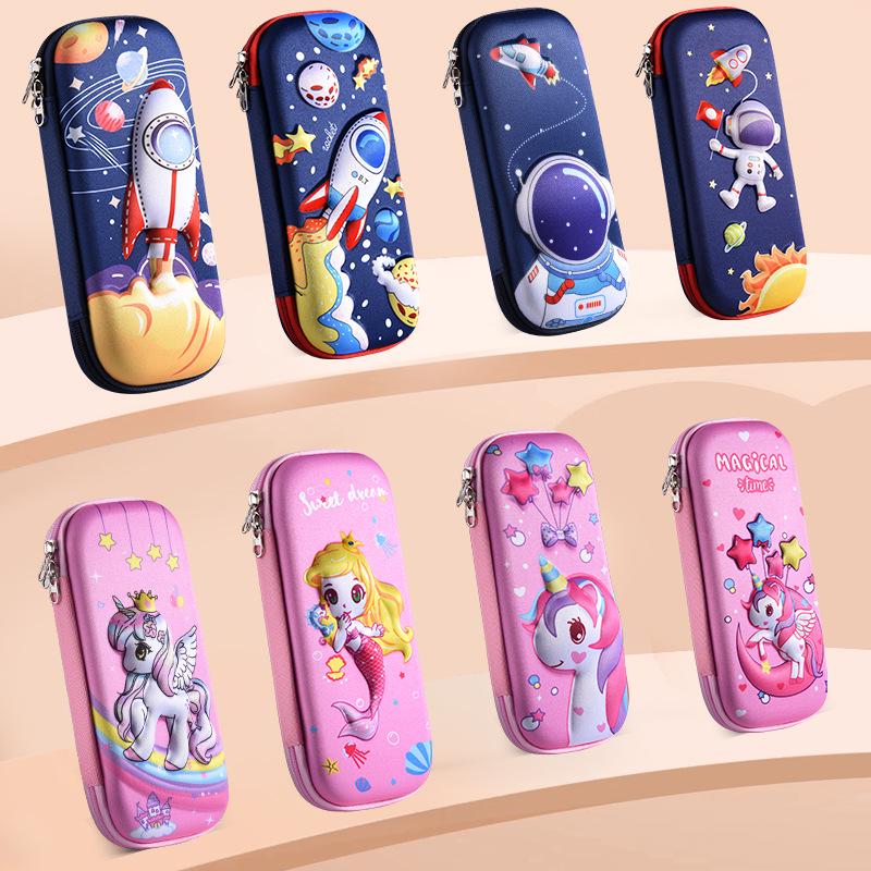 Large 3D Cartoon Pencil Case for Primary School Students