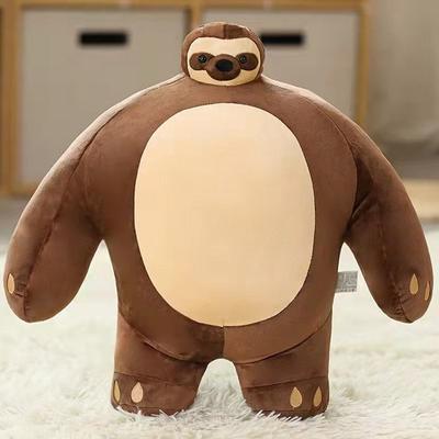 Bareun Living Shoulder Bread Gomdongseok Small Head Doll Sloth Attachment Doll, Small Head Sloth, Popular Toys for Korean Children