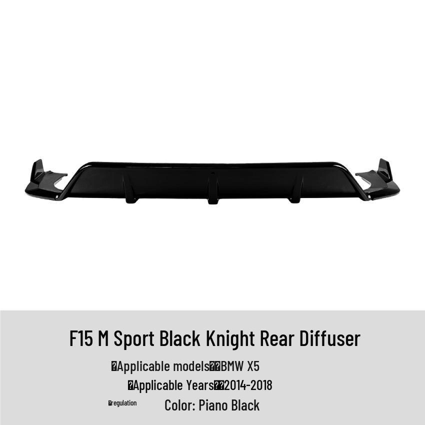 BMW X5 F15 M Sport 2014-2018 Lip Dianteiro, Spoiler Traseiro, Saias Laterais, Grelha, Kit de Modificação de Lip Traseiro