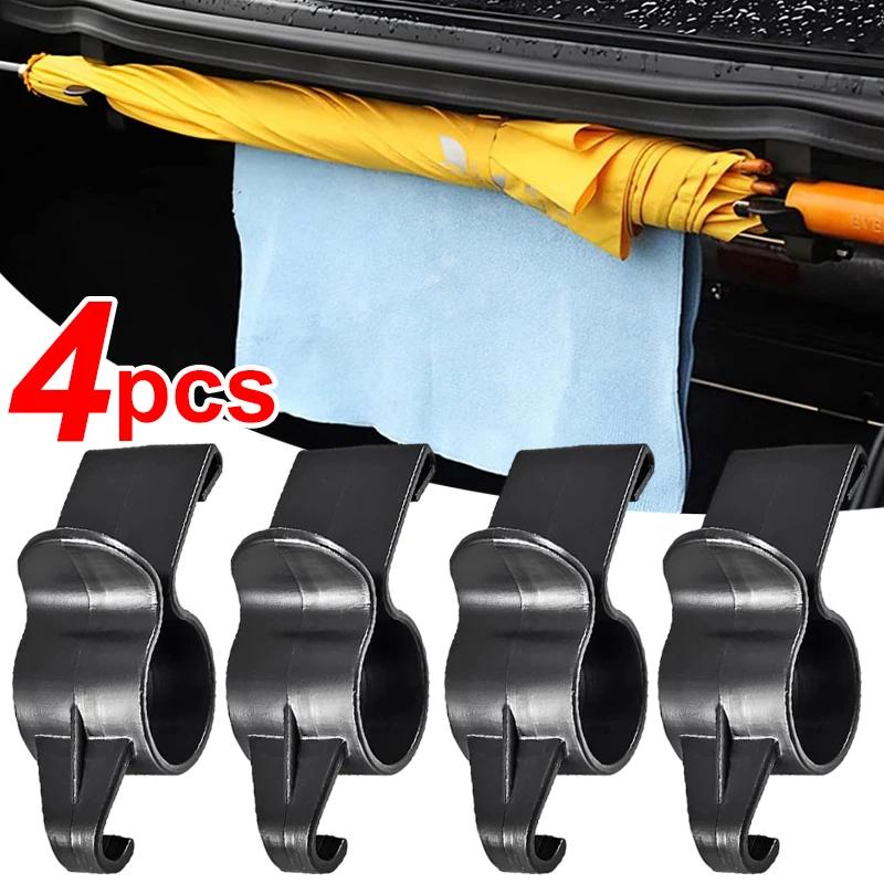Universal Car Umbrella Holder 4/1pcs Trunk Hook Umbrella Mount Plant Towel Hook Auto Internal Storage Organizer Holders Tools
