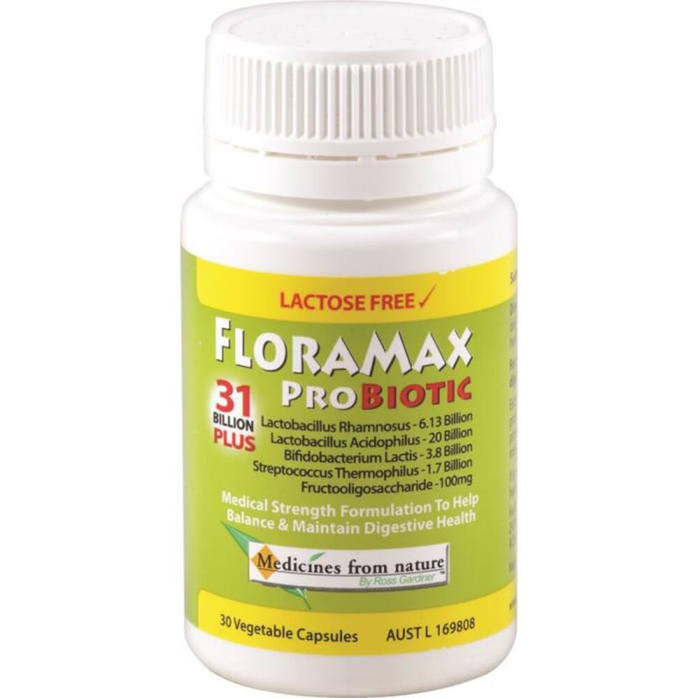 

Medicines From Nature FloraMax ProBiotic (31 Billion Plus) 30vc