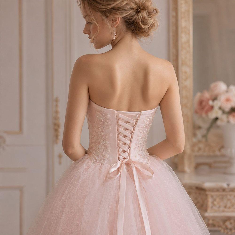 Ultra-Thin Gown Corset Tie Satin Lace-Up Ribbon Tie Bandage Rope Strap  For Bridal Evening Party