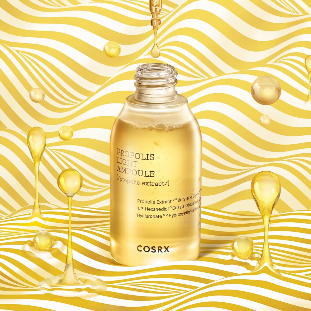 Cosrx COSRX Full Fit Propolis Light Ampoule 30ml External Moisturizing Powerful Glow Moisturizing Nutrition Honey Glow Ampoule, 30ml, 1 Piece