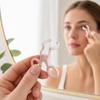 Contact Lenses Applicator Tool, Soft Silicone Contact Lens Insertion Tool with Eye Support Design, Portable Scissor-Style Holder, Contact Lens Remover