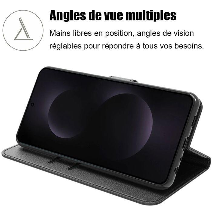 Coque de protection - BOOLING - pour Samsung Galaxy S25 Edge - Antichoc - Cuir synthétique - Noir