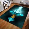 Interesting Pixelated Sword Print Carpet for Bedroom Living Room Bedside Sofa Floor Mat Modern Home Decor Area Rug for Gifts