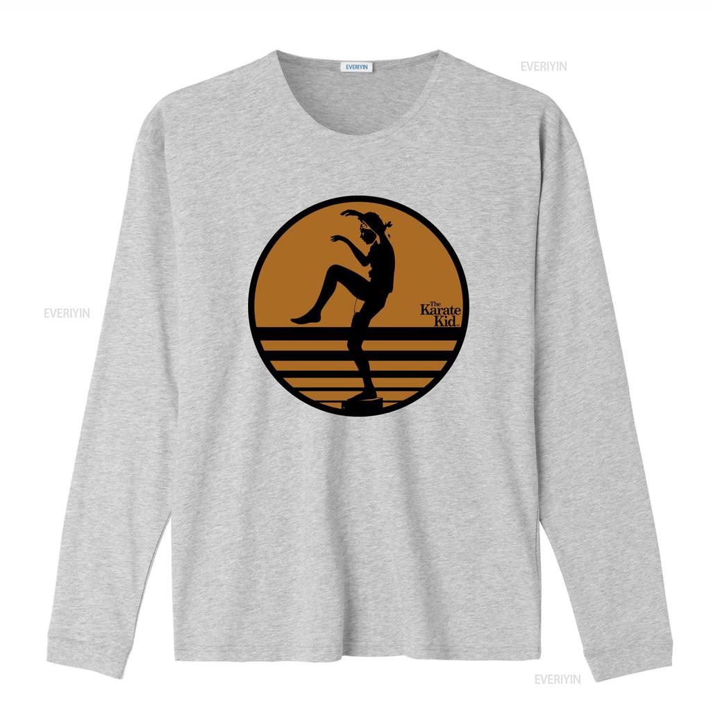 Karate Kid Adult New T Shirt Distressed Crane Kick Pose In Circle Print Vintage Washed Fashion Streetwear Stylish