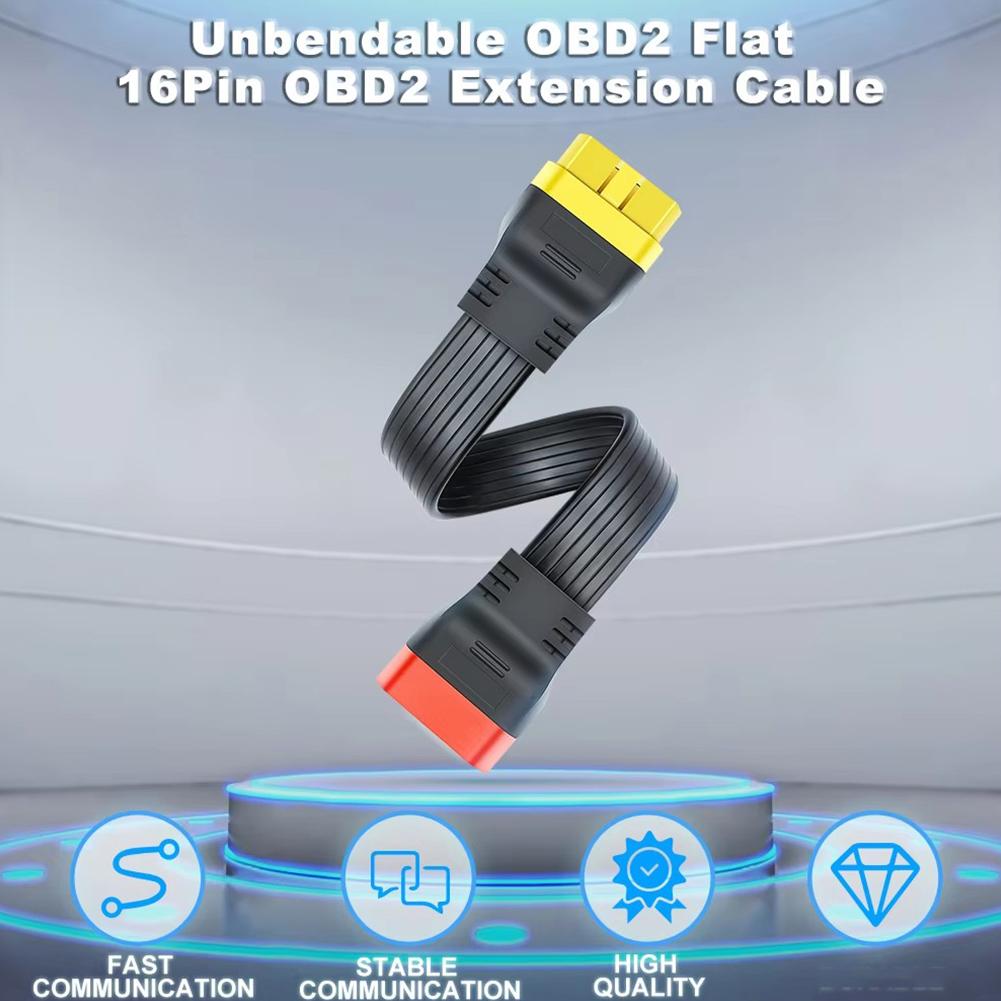 36cm Full Needle OBD2 16PIN Extension Cable for Launch 431 PRO3S+ for X431 PAD3 X431 PRO PRO3s OBD Bluetooth Connector Exte V7G7