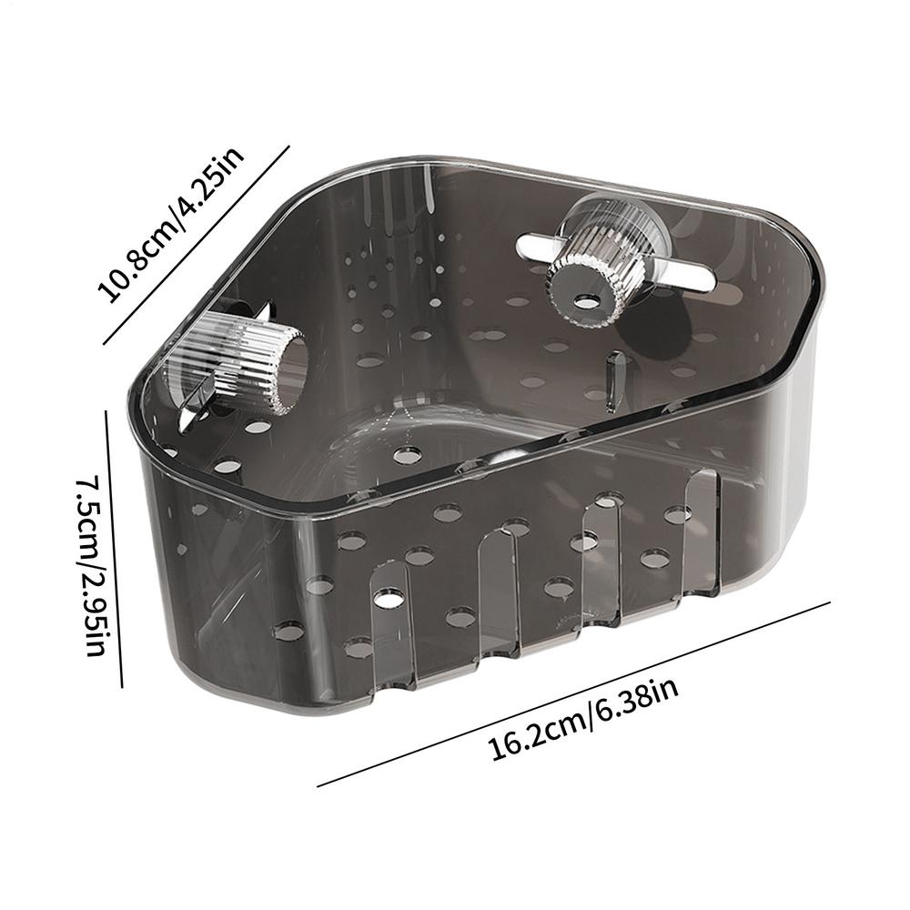 

Держатель для кухонной губки для угла раковины, сетка для раковины, кухонная корзина для слива, присоска, уловитель пищи, органайзер для хранения для дома серый