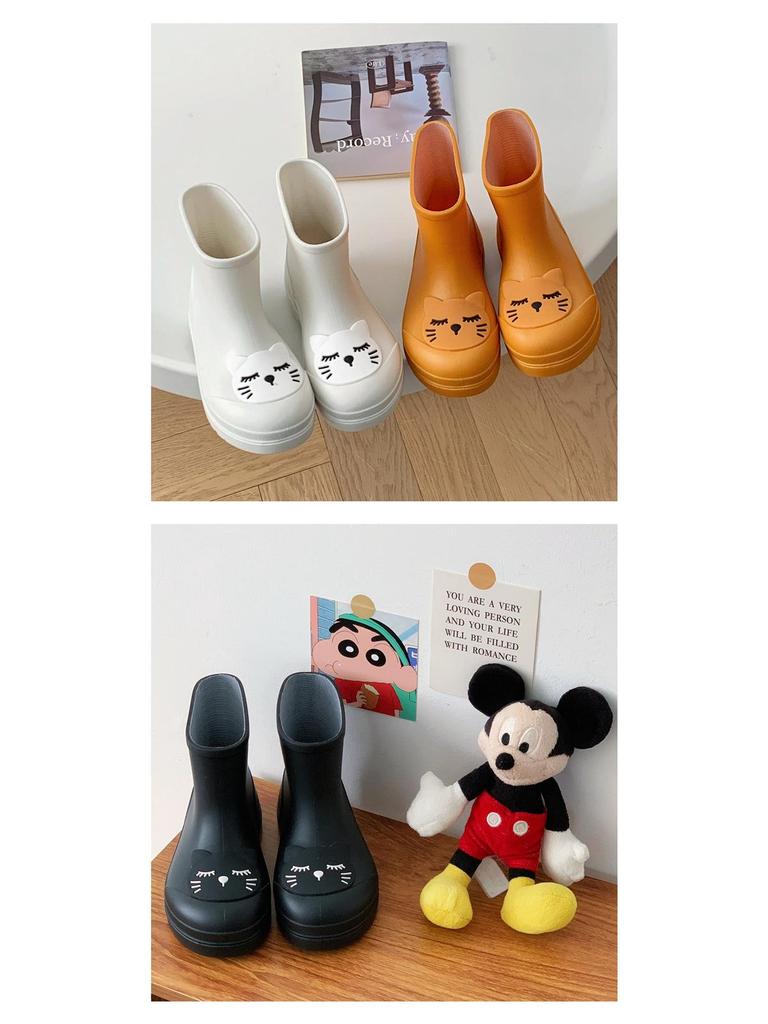 Lightweight Non-slip Children's Mid-calf Rain Boots for Toddlers - Boys & Girls