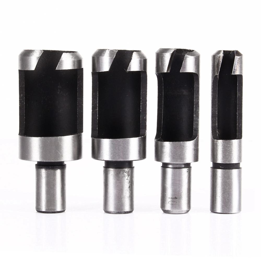 8pcs Straight Chamfer Drill Bits Tapered HSS Drill Bits Durable Wood Plug Cutter Woodworking