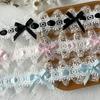 1m Bow Lace DIY Material Trim Ribbon Clothing Accessories Sewing Edges Applique Collar Neckline Edge 3.8cm Wide