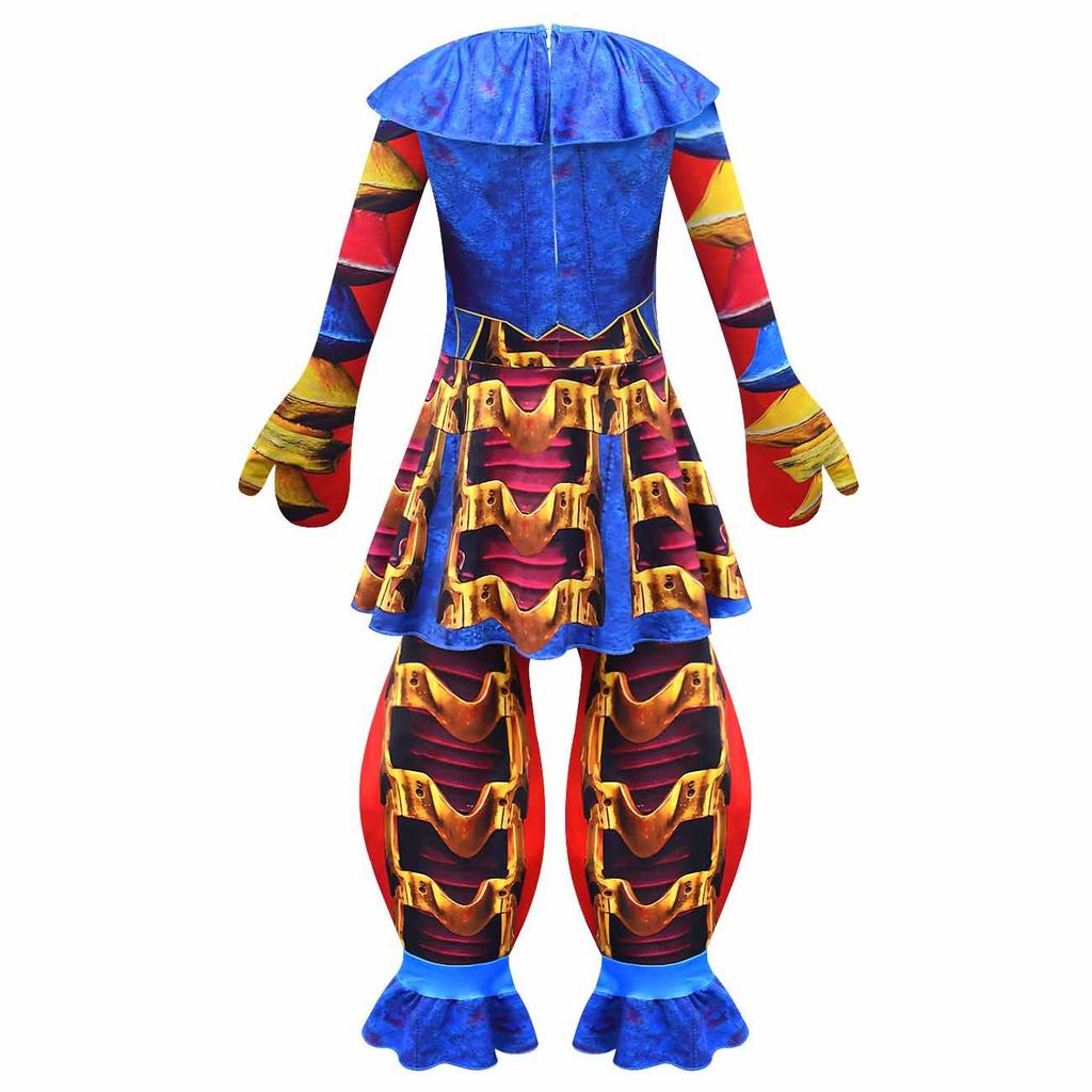 Espeluznante Mono de Cosplay de Bufón Payaso Prototipo Niños Halloween Fnaf Disfraz de Monstruo Mono para Niños Mono de Fiesta