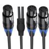 5Pin XLR Splitter Cable With 5Pin XLR Male And Female Connectors For Professional Sound Systems 50cm/19.69in