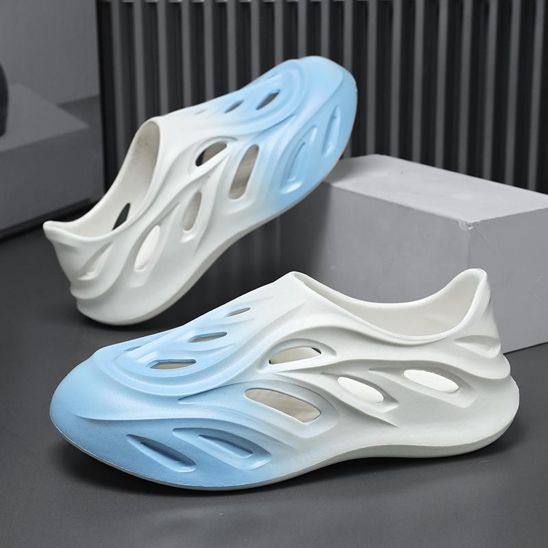 Hole Shoes Men's Home Shoes Household Bag Head Shoes Youth EVA Slippers Hollow Beach Shoes Cool Slippers