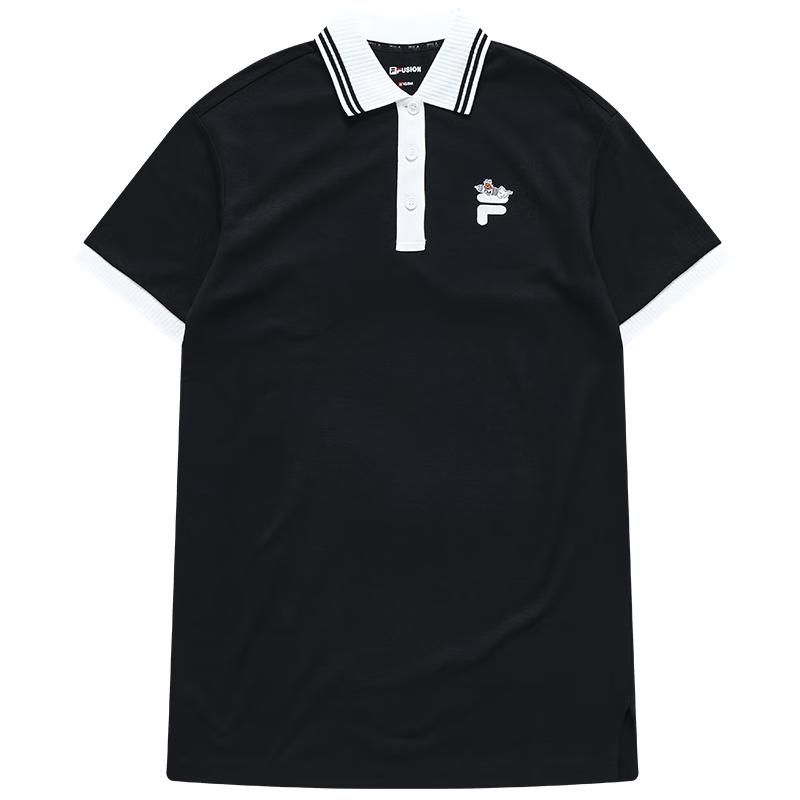 FILA FUSION Women s Polo Collar T-Shirt Dress S