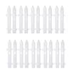 1 Set PVC Barrier White Fence Decorations Durable Hollow-Out Festive Surround Fence Winter Christmas Tree Holiday 30x10cm