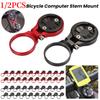 1/2PCS Road Bicycle Computer Mount Cycling Aluminum Alloy Computer Stopwatch Speedometer Stem Mount Holder for Garmin Bryton